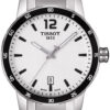 TISSOT T-SPORT QUICKSTER QUARTZ ΑΝΔΡΙΚΟ 40mm 10bar ΑΤΣΑΛΙ ΜΠΡΑΣΕΛΕ