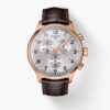 TISSOT CHRONO XL CLASSIC ΑΝΔΡΙΚΟ 45mm 10bar ROSE GOLD ΛΟΥΡΙ ΔΕΡΜΑ