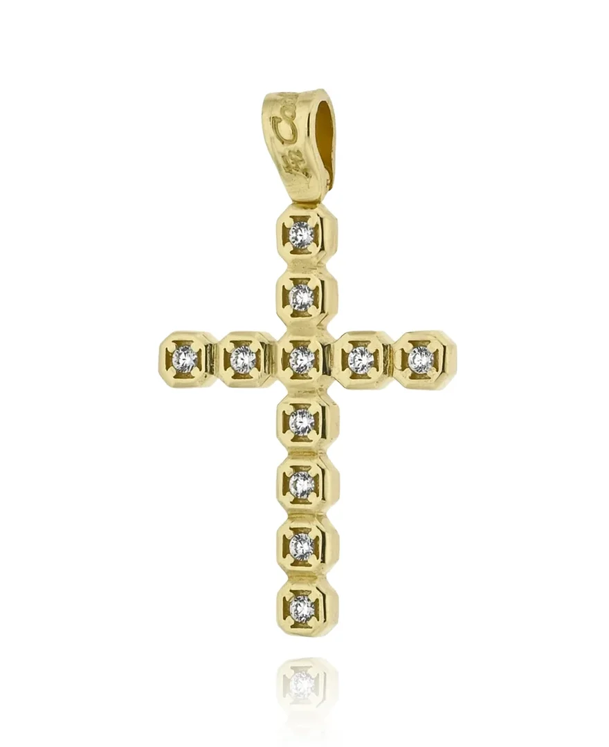 Χρυσός σταυρός Fa Cad'oro